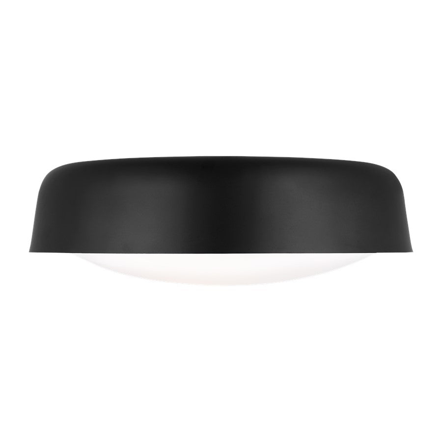Visual Comfort Studio Draper 2Lt Ceiling Fixture, Black/Milk - KSF1102MBK