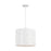 Visual Comfort Studio Dottie 3 Light Large Pendant, White/Etched