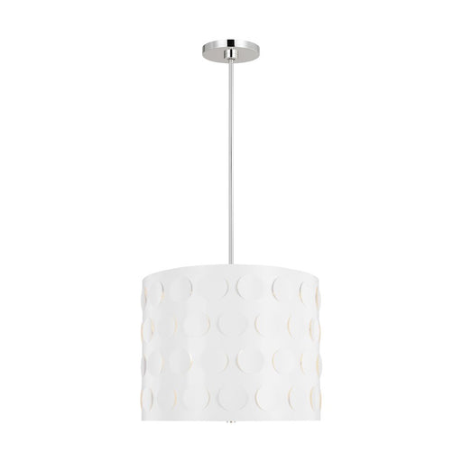 Visual Comfort Studio Dottie 3-Lt Large Pendant, Pol Nickel/Etched - KSP1003PN