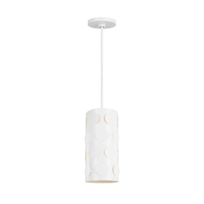 Visual Comfort Studio Dottie 1 Light Small Pendant, Matte White