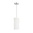 Visual Comfort Studio Dottie 1 Light Small Pendant, Nickel/White - KSP1011PN