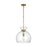 Visual Comfort Studio Londyn 1-Lt Round Pendant, BS/Clear/Clear