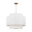 Visual Comfort Studio Sawyer 3-Lt Pendant, Burnished/White/Clear