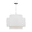 Visual Comfort Studio Sawyer 3-Lt Pendant, Pol Nickel/White/Clear - KSP1043PN