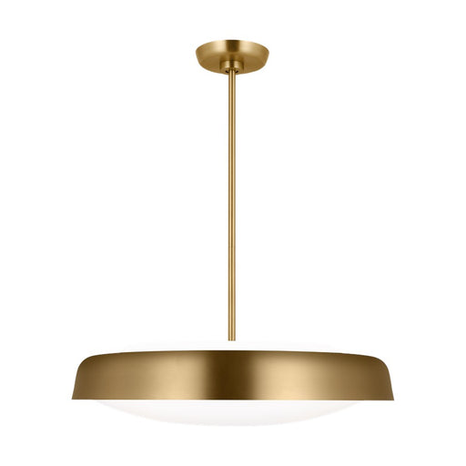 Visual Comfort Studio Draper 3Lt Pendant, Burnished Brass/Milk - KSP1133BBS