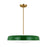 Visual Comfort Studio Draper 3Lt Pendant, Green/Milk - KSP1133GRN