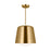 Visual Comfort Studio Draper 1Lt Pendant, Burnished Brass/Milk - KSP1141BBS