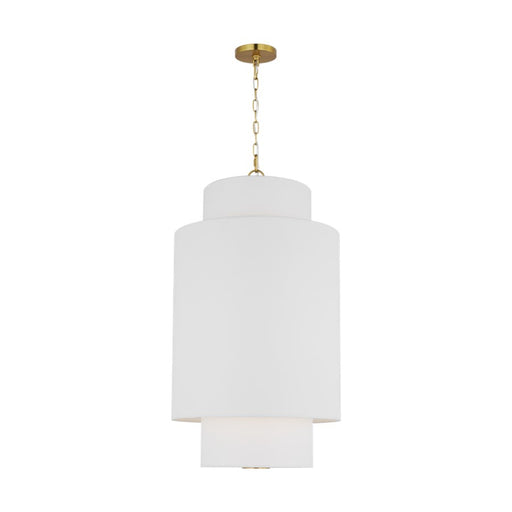 Visual Comfort Studio Sawyer 1Lt Pendant, Burnished Brass/Etched - KSP1171BBS