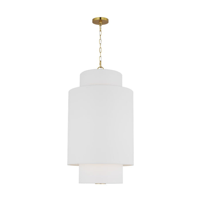 Visual Comfort Studio Sawyer 1Lt Pendant, Burnished Brass/Etched - KSP1171BBS