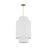 Visual Comfort Studio Sawyer 1Lt Pendant, Burnished Brass/Etched