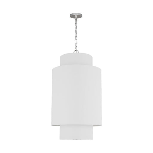 Visual Comfort Studio Sawyer 1Lt Pendant, Polished Nickel/Etched - KSP1171PN