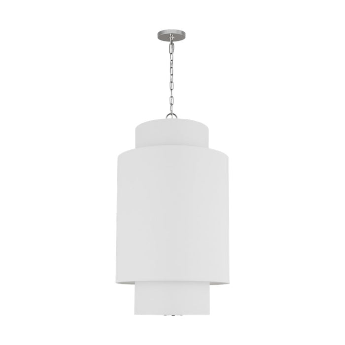 Visual Comfort Studio Sawyer 1Lt Pendant, Polished Nickel/Etched - KSP1171PN