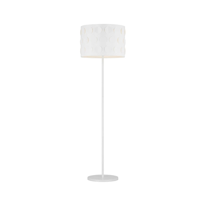 Visual Comfort Studio Dottie 1 Light Floor Lamp, Matte White