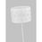 Visual Comfort Studio Dottie 1 Light Floor Lamp, Matte White