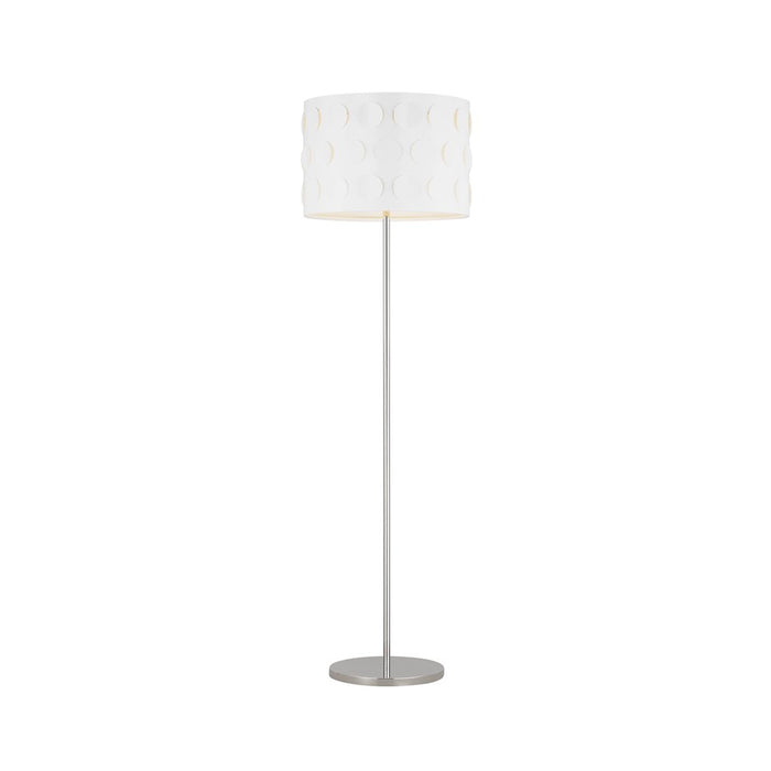 Visual Comfort Studio Dottie 1-Lt Floor Lamp, PN/White Linen