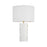 Visual Comfort Studio Dottie 2 Light Table Lamp, Brass/White Linen