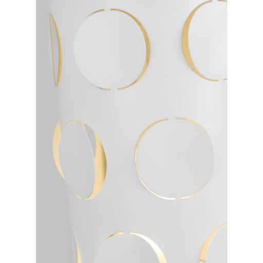 Visual Comfort Studio Dottie 2-Lt Table Lamp, PN/White Linen