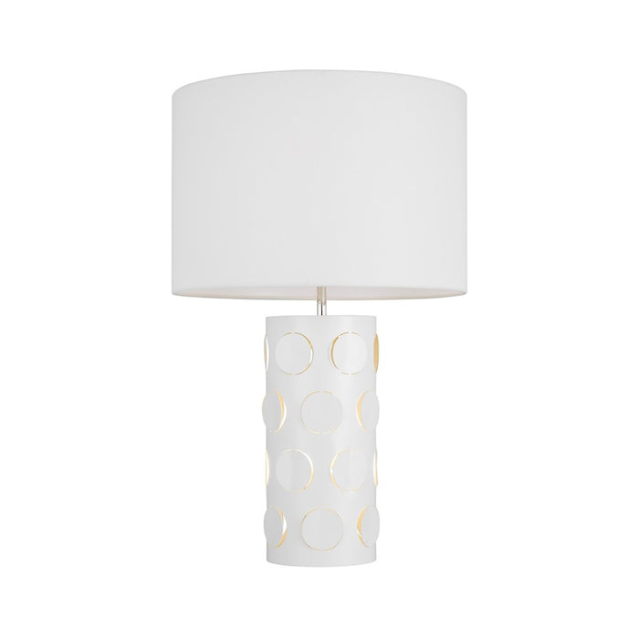 Visual Comfort Studio Dottie 2-Lt Table Lamp, PN/White Linen