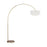 Visual Comfort Studio Sawyer 1 Light Floor Lamp, Brass/White Linen - KST1031BBS1