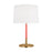 Visual Comfort Studio CRL Monroe 1-Lt Med Table Lamp, BS/WH - KST1041BBSCRL1