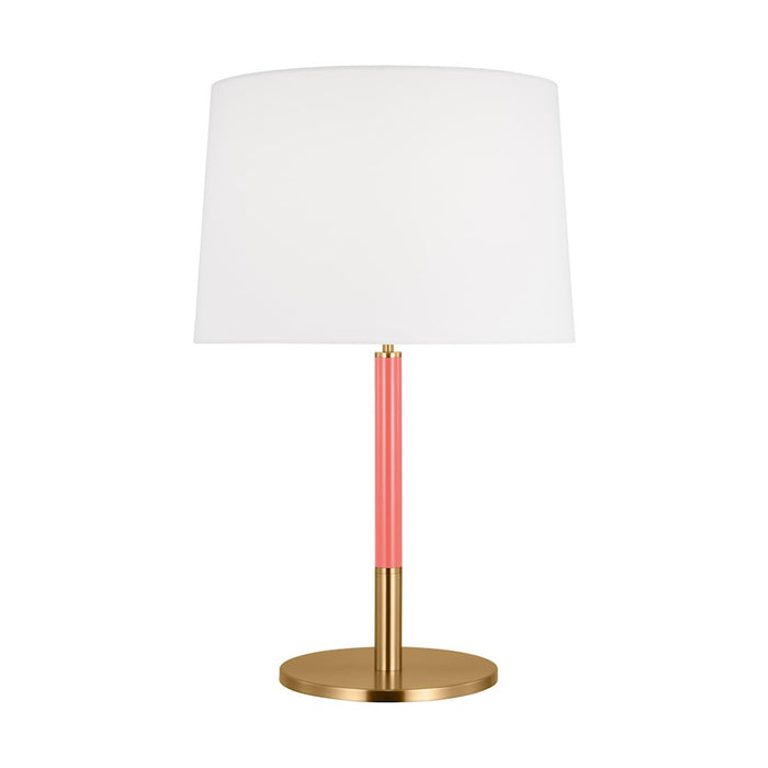 Visual Comfort Studio CRL Monroe 1-Lt Med Table Lamp, BS/WH - KST1041BBSCRL1