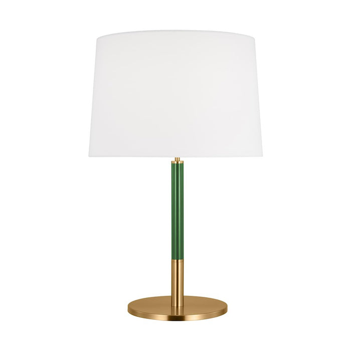 Visual Comfort Studio GRN Monroe 1-Lt Med Table Lamp, BS/WH - KST1041BBSGRN1