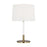 Visual Comfort Studio Monroe 1-Lt Med Table Lamp, BS/WH Linen - KST1041BBSGW1