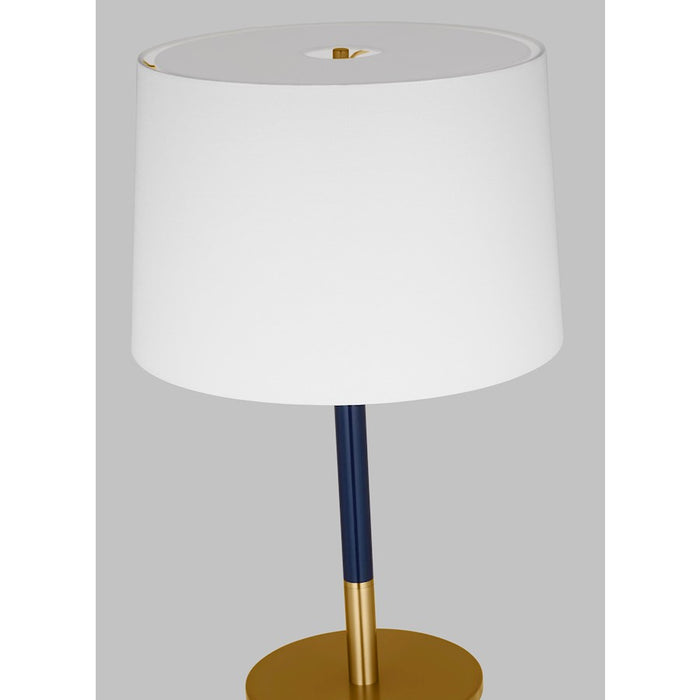 Visual Comfort Studio NVY Monroe 1-Lt Med Table Lamp, BS/WH