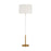 Visual Comfort Studio SGW Monroe Large Floor Lamp, BS/WH Linen - KST1051BBSGW1