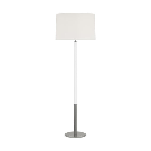 Visual Comfort Studio Monroe 1-Lt Large Floor Lamp, NK/WH Linen - KST1051PNGW1