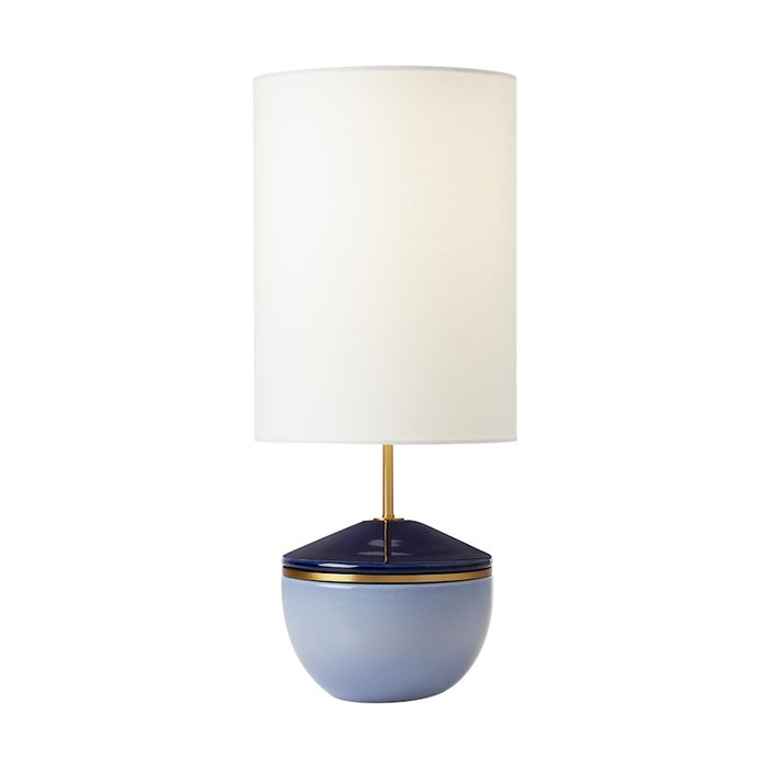 Visual Comfort Studio Cade 1-Lt Med Table Lamp, Polar Blue/White - KST1091CPB1