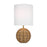 Visual Comfort Studio Mari 1-Lt SM Table Lamp, Brass/White Linen - KST1151BBS1