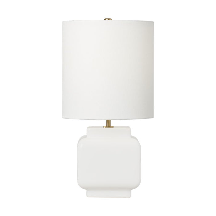 Visual Comfort Studio Anderson 1Lt 11" Lamp, New White/White Linen - KST1161NWH1