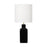 Visual Comfort Studio Anderson 1Lt 13" Lamp, Black/White Linen - KST1171CBK1