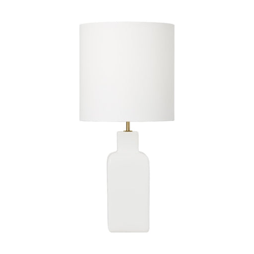 Visual Comfort Studio Anderson 1Lt 13" Lamp, New White/White Linen - KST1171NWH1