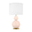 Visual Comfort Studio Suki 1Lt Lamp, Blush/White Linen - KST1221BLH1