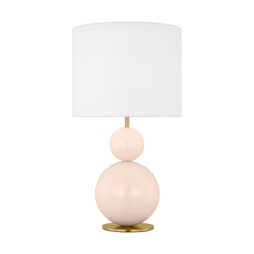 Visual Comfort Studio Suki 1Lt Lamp, Blush/White Linen - KST1221BLH1