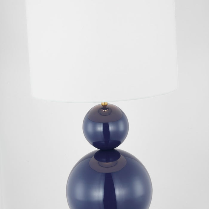 Visual Comfort Studio Suki 1Lt Lamp, Navy/White Linen
