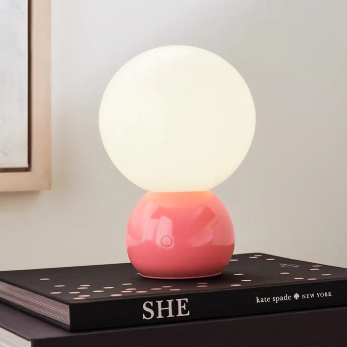 Visual Comfort Studio Suki 1Lt Lamp, Coral/Milk
