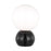 Visual Comfort Studio Suki 1Lt Lamp, Gloss Black/Milk - KST1231GBK-L1