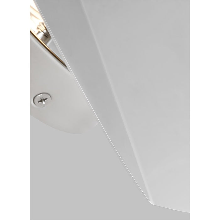 Visual Comfort Studio Dottie 1 Light Large Sconce, Polished Nickel