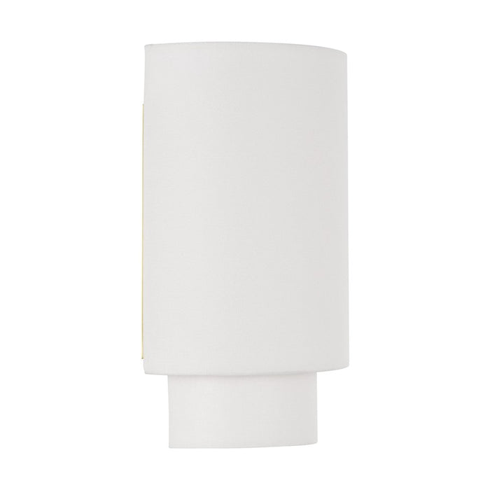 Visual Comfort Studio Sawyer 2-Lt Sconce, Burnished/White Linen