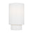 Visual Comfort Studio Sawyer 2-Lt Sconce, Pol Nickel/White Linen - KSW1042PN