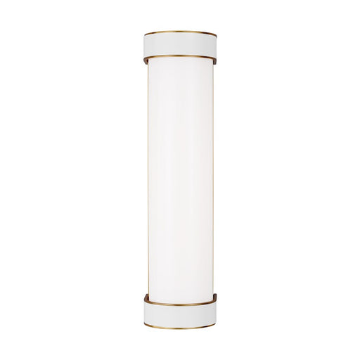 Visual Comfort Studio Monroe 1 Light Med Vanity, Brass/Milk White - KSW1061BBSGW