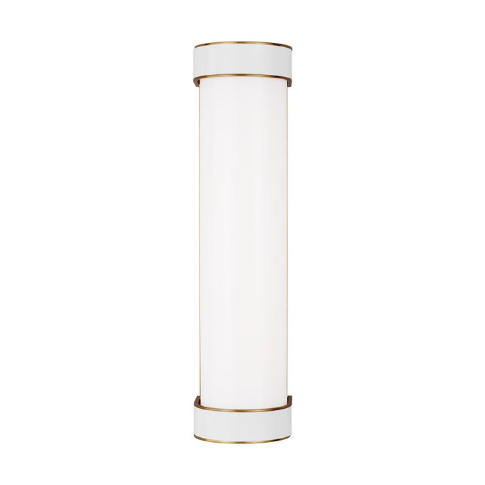 Visual Comfort Studio Monroe 1 Light Med Vanity, Brass/Milk White - KSW1061BBSGW