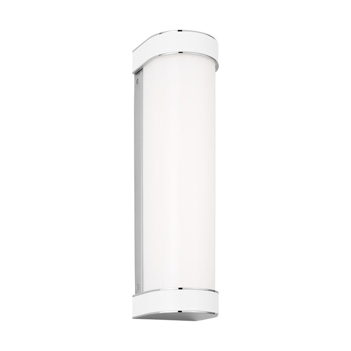 Visual Comfort Studio Monroe 1 Light Med Vanity, Nickel/Milk White