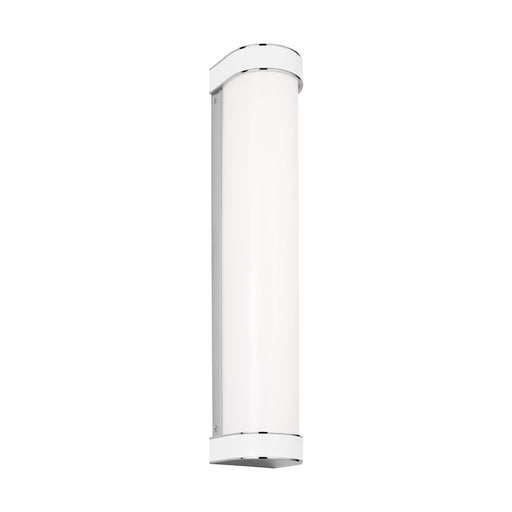 Visual Comfort Studio Monroe 1-Lt Large Vanity, Nickel/Milk White