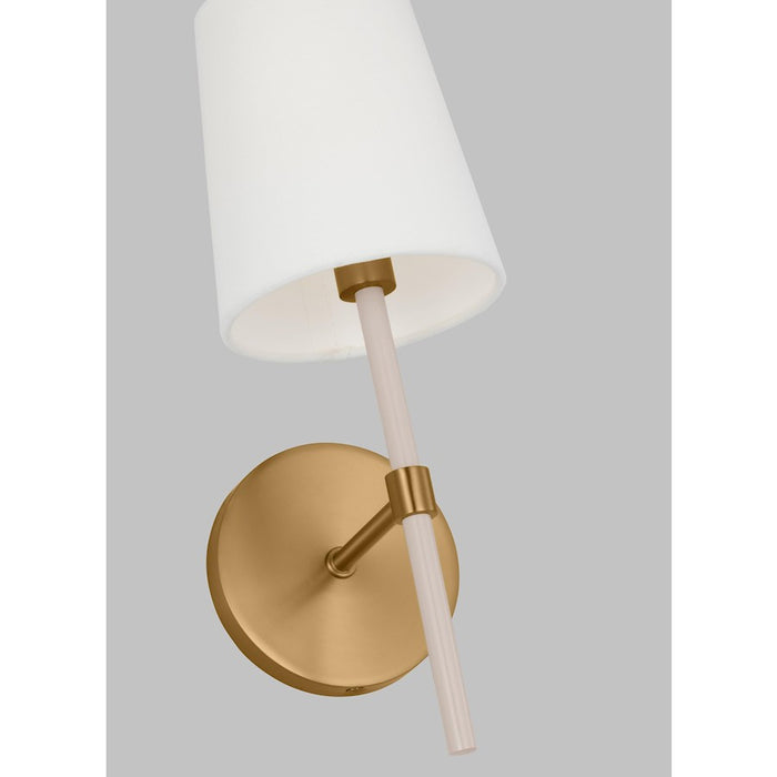 Visual Comfort Studio BLH Monroe 1-Lt SM Single Sconce, BS/WH