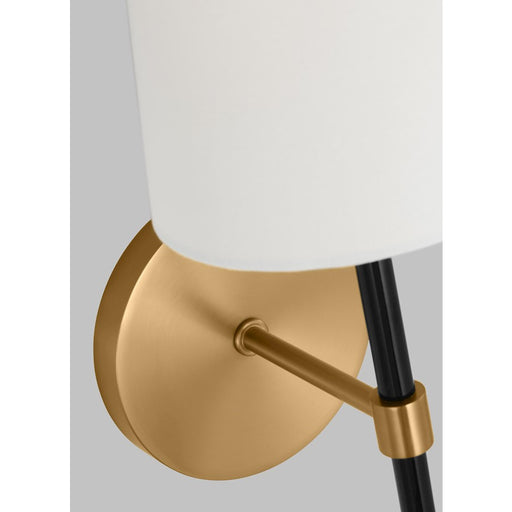 Visual Comfort Studio GBK Monroe 1-Lt SM Single Sconce, BS/WH