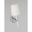 Visual Comfort Studio Monroe 1-Lt SM Single Sconce, Nickel/White